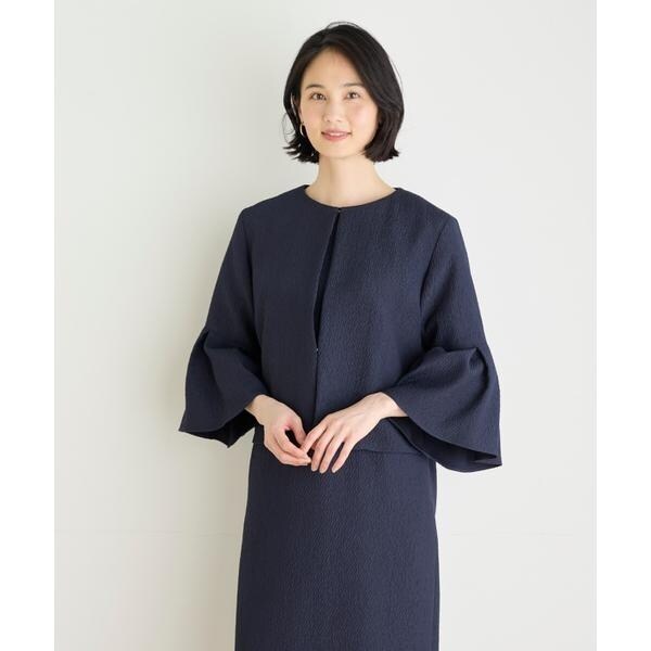 セブンアイディコンセプト（7ID concept）/《大きいサイズ》フクレジャカードフレアスリーブジャケット