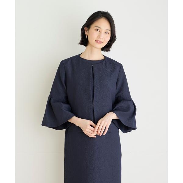 セブンアイディコンセプト（7ID concept）/《大きいサイズ》フクレジャカードフレアスリーブジャケット