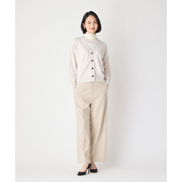 セブンアイディコンセプト（7ID concept）/《大きいサイズ》千鳥チェックストレートパンツ