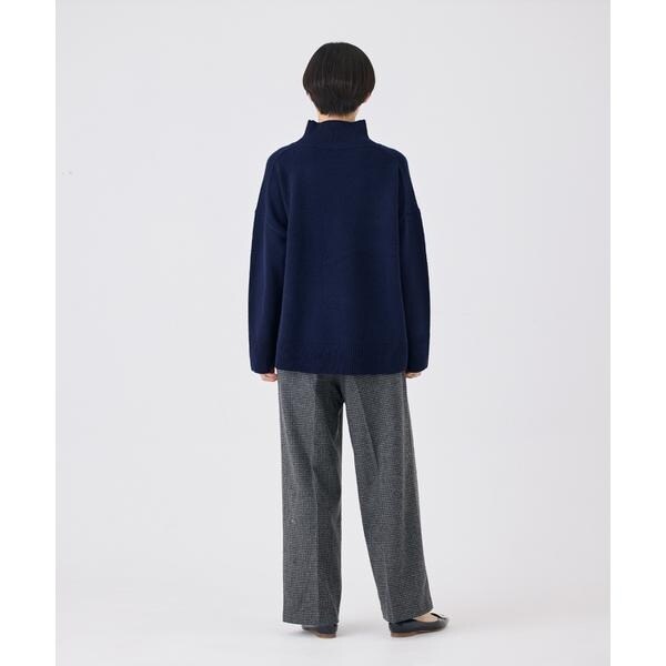 セブンアイディコンセプト（7ID concept）/《大きいサイズ》千鳥チェックストレートパンツ