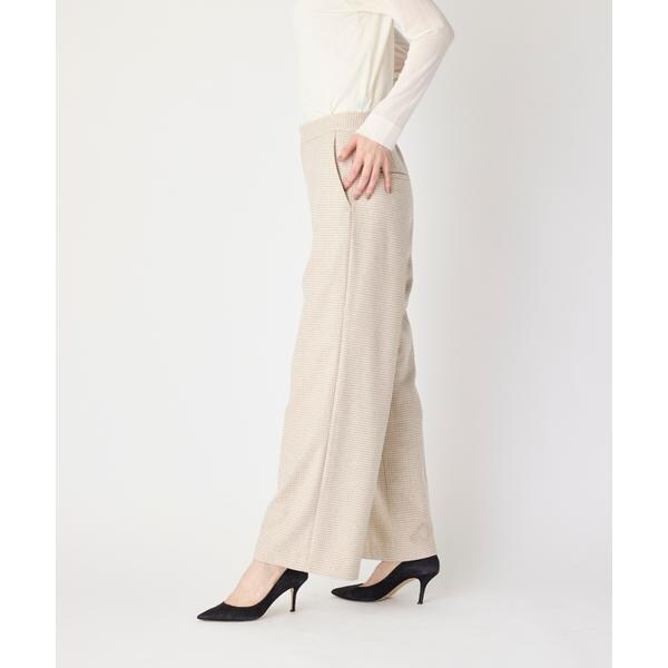 セブンアイディコンセプト（7ID concept）/《大きいサイズ》千鳥チェックストレートパンツ