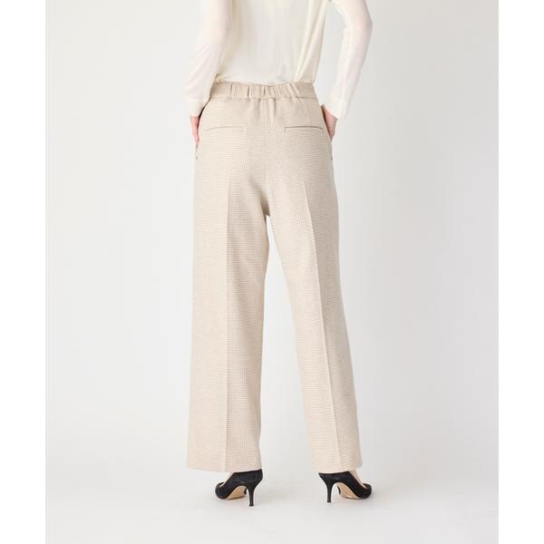 セブンアイディコンセプト（7ID concept）/《大きいサイズ》千鳥チェックストレートパンツ