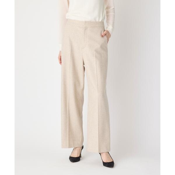 セブンアイディコンセプト（7ID concept）/《大きいサイズ》千鳥チェックストレートパンツ