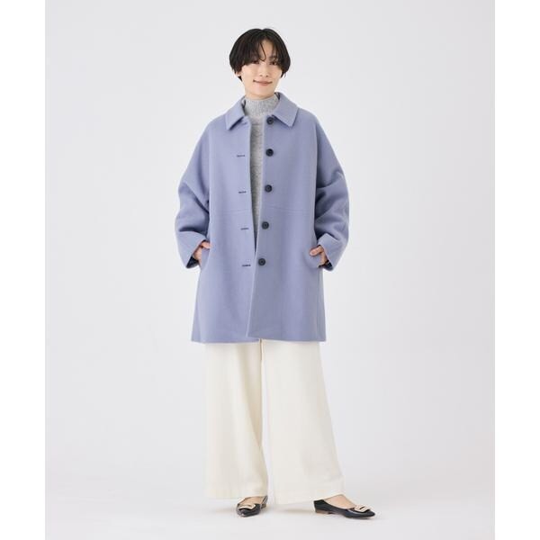 セブンアイディコンセプト（7ID concept）/《大きいサイズ》ステンカラーコート《Super110’s Wool》の通販は
