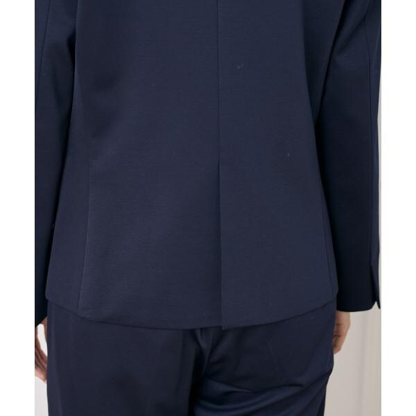 セブンアイディコンセプト（7ID concept）/《大きいサイズ》ノーカラーストレッチジャケット