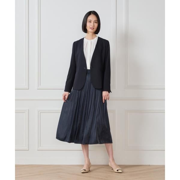 セブンアイディコンセプト（7ID concept）/《大きいサイズ》サテンギャザースカート