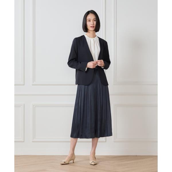 セブンアイディコンセプト（7ID concept）/《大きいサイズ》サテンギャザースカート