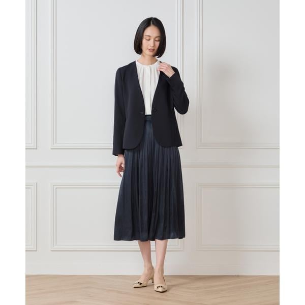 セブンアイディコンセプト（7ID concept）/《大きいサイズ》サテンギャザースカート