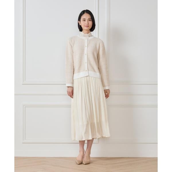 セブンアイディコンセプト（7ID concept）/《大きいサイズ》サテンギャザースカート