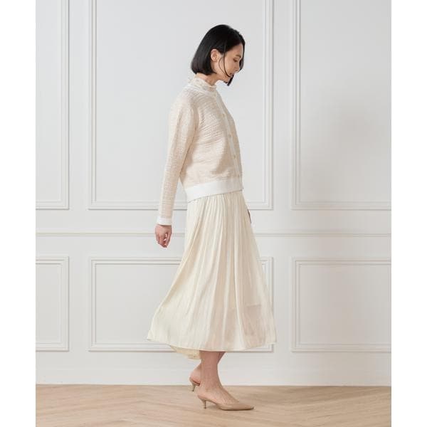 セブンアイディコンセプト（7ID concept）/《大きいサイズ》サテンギャザースカート