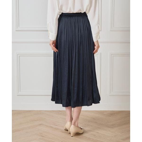 セブンアイディコンセプト（7ID concept）/《大きいサイズ》サテンギャザースカート