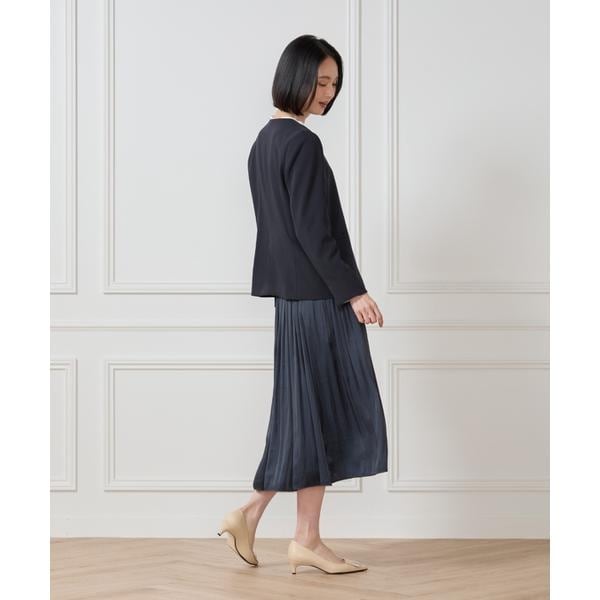 セブンアイディコンセプト（7ID concept）/《大きいサイズ》サテンギャザースカート