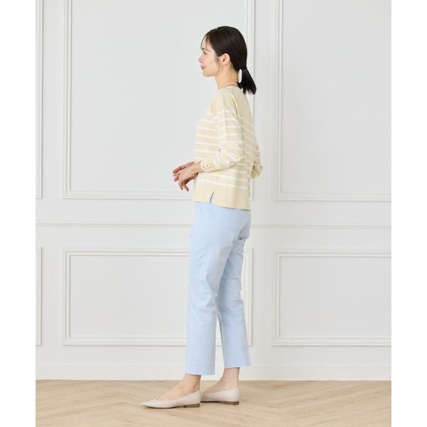 セブンアイディコンセプト（7ID concept）/《大きいサイズ》ボーダーニットプルオーバー