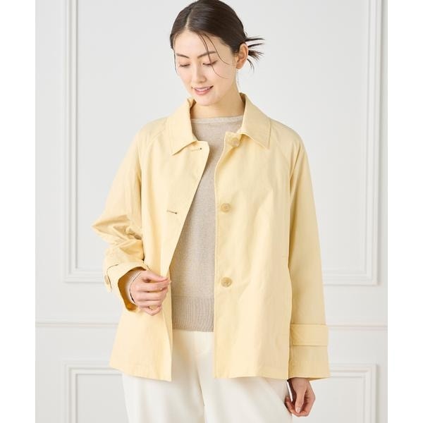 セブンアイディコンセプト（7ID concept）/《大きいサイズ》 ナイロンタッサーミドル丈ステンカラーコート