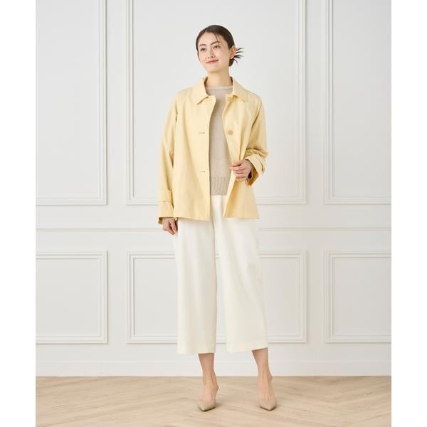 セブンアイディコンセプト（7ID concept）/《大きいサイズ》 ナイロンタッサーミドル丈ステンカラーコート