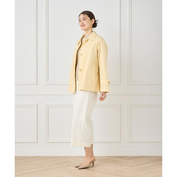 セブンアイディコンセプト（7ID concept）/《大きいサイズ》 ナイロンタッサーミドル丈ステンカラーコート