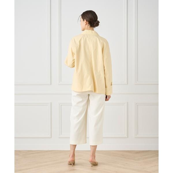 セブンアイディコンセプト（7ID concept）/《大きいサイズ》 ナイロンタッサーミドル丈ステンカラーコート