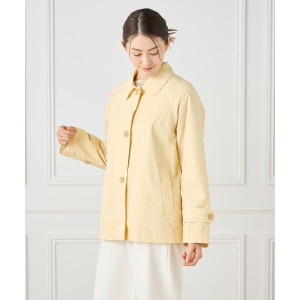 セブンアイディコンセプト（7ID concept）/《大きいサイズ》 ナイロンタッサーミドル丈ステンカラーコート