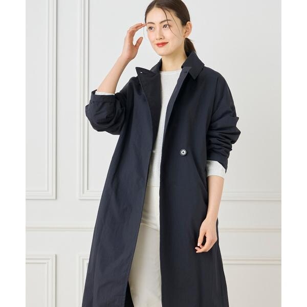 セブンアイディコンセプト（7ID concept）/《大きいサイズ》ナイロンタッサートレンチコート