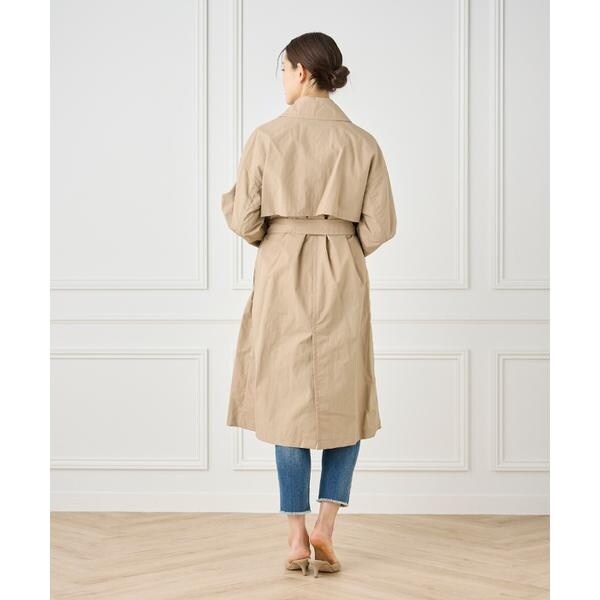 セブンアイディコンセプト（7ID concept）/《大きいサイズ》ナイロンタッサートレンチコート