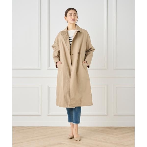 セブンアイディコンセプト（7ID concept）/《大きいサイズ》ナイロンタッサートレンチコート
