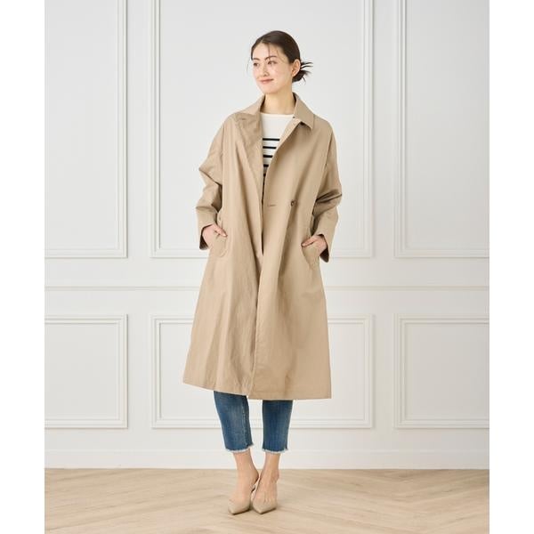 セブンアイディコンセプト（7ID concept）/《大きいサイズ》ナイロンタッサートレンチコート