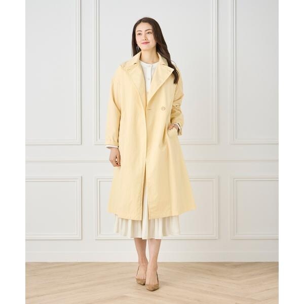セブンアイディコンセプト（7ID concept）/《大きいサイズ》ナイロンタッサートレンチコート
