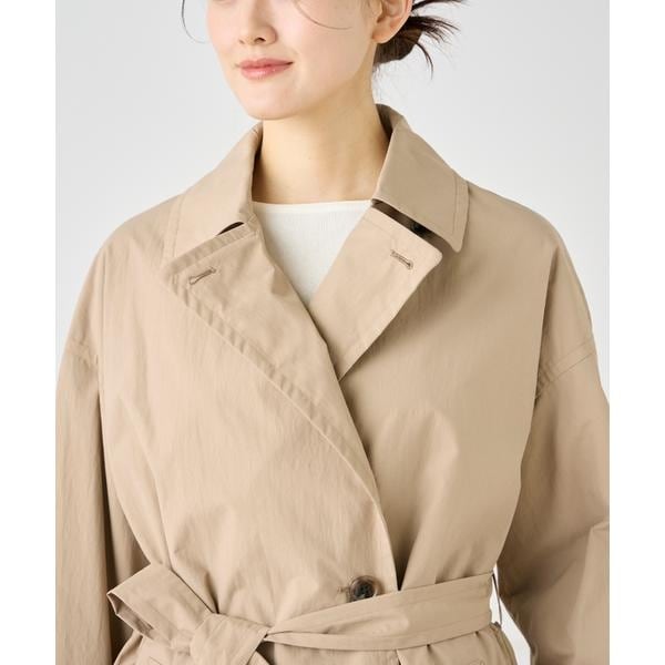 セブンアイディコンセプト（7ID concept）/《大きいサイズ》ナイロンタッサートレンチコート