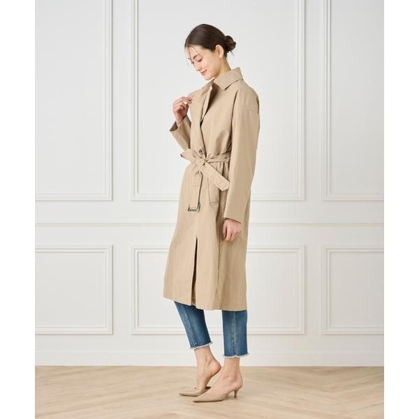 セブンアイディコンセプト（7ID concept）/《大きいサイズ》ナイロンタッサートレンチコート