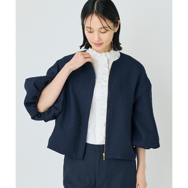 セブンアイディコンセプト（7ID concept）/《大きいサイズ》バルーンスリーブJQブルゾン