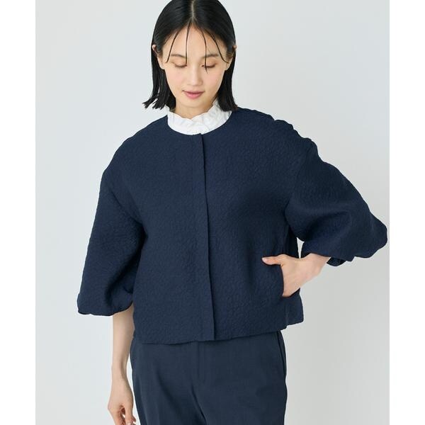 セブンアイディコンセプト（7ID concept）/《大きいサイズ》バルーンスリーブJQブルゾン