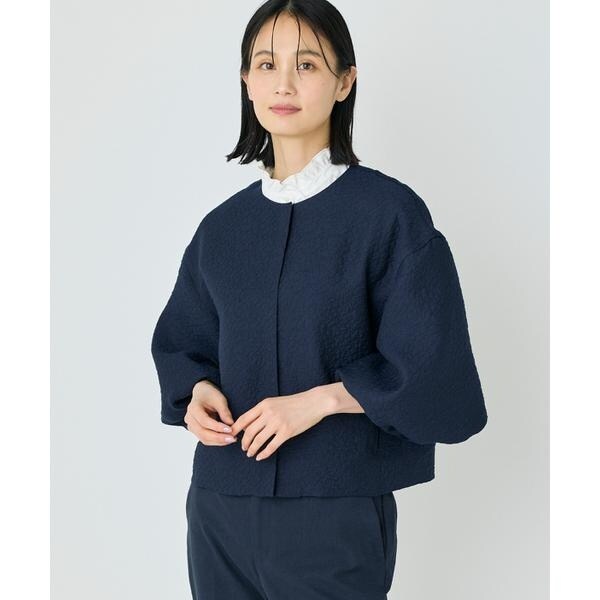 セブンアイディコンセプト（7ID concept）/《大きいサイズ》バルーンスリーブJQブルゾン