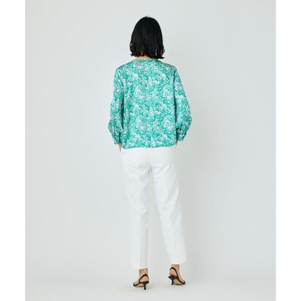 セブンアイディコンセプト（7ID concept）/《大きいサイズ》ケープディテールブラウス