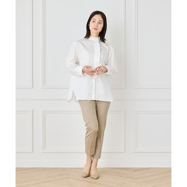 セブンアイディコンセプト（7ID concept）/《大きいサイズ》フリルシャツ