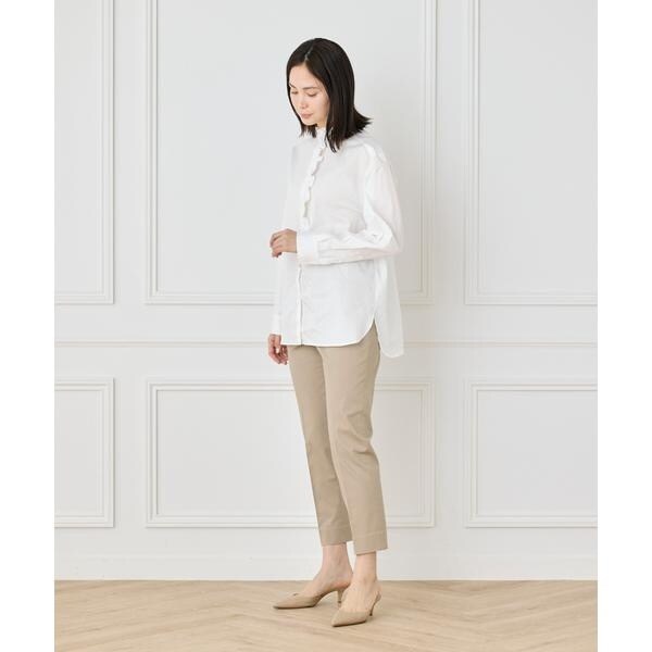 セブンアイディコンセプト（7ID concept）/《大きいサイズ》フリルシャツ