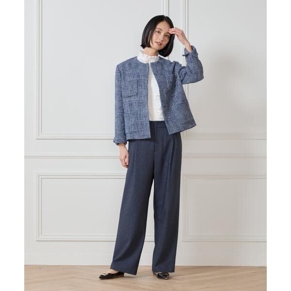 セブンアイディコンセプト（7ID concept）/《大きいサイズ》フリルシャツ