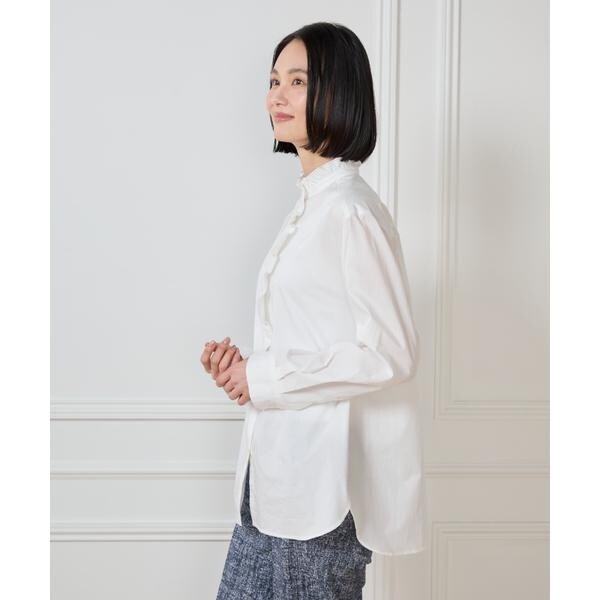 セブンアイディコンセプト（7ID concept）/《大きいサイズ》フリルシャツ