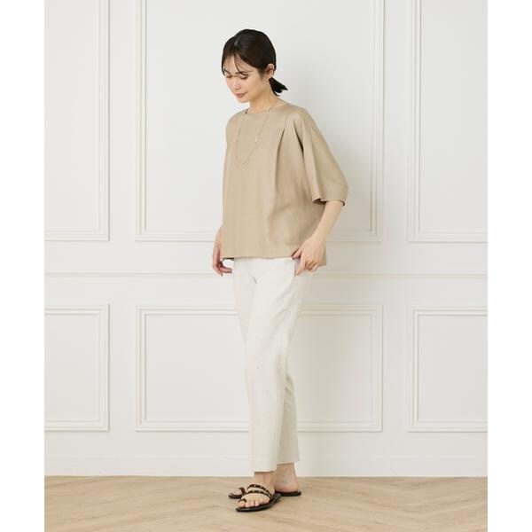 セブンアイディコンセプト（7ID concept）/《大きいサイズ》ドルマンタックブラウス