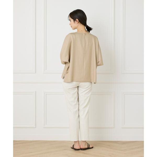 セブンアイディコンセプト（7ID concept）/《大きいサイズ》ドルマンタックブラウス