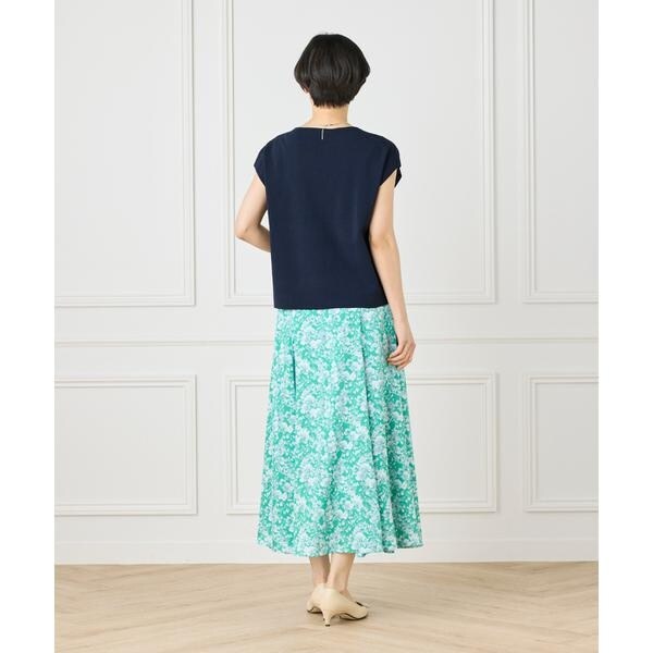 セブンアイディコンセプト（7ID concept）/《大きいサイズ》ノースリーブニットプルオーバー