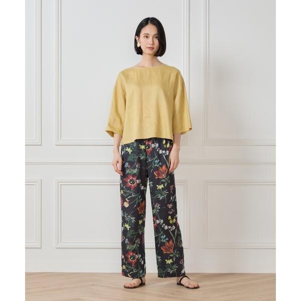 セブンアイディコンセプト（7ID concept）/《大きいサイズ》リネンワイドシルエットブラウス