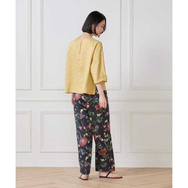 セブンアイディコンセプト（7ID concept）/《大きいサイズ》リネンワイドシルエットブラウス