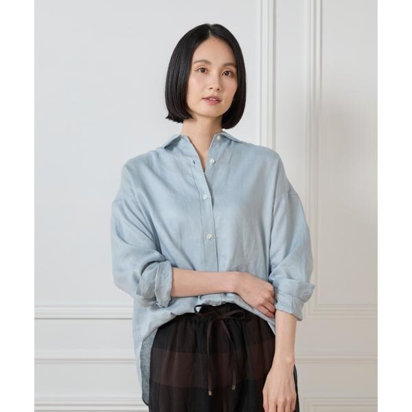 セブンアイディコンセプト（7ID concept）/《大きいサイズ》リネンシャツ