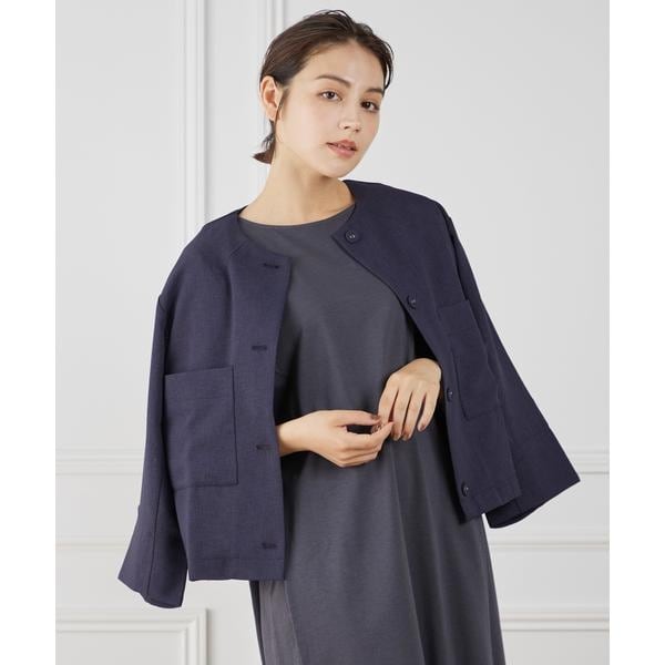 セブンアイディコンセプト（7ID concept）/《大きいサイズ》カラミノーカラージャケット