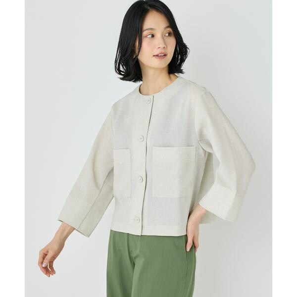 セブンアイディコンセプト（7ID concept）/《大きいサイズ》カラミノーカラージャケット