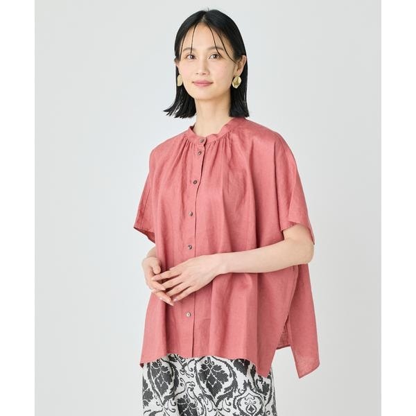 セブンアイディコンセプト（7ID concept）/ポンチョ風バンドカラーブラウス