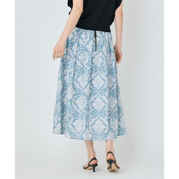 セブンアイディコンセプト（7ID concept）/プリントギャザースカート