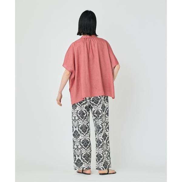 セブンアイディコンセプト（7ID concept）/《大きいサイズ》ポンチョ風バンドカラーブラウス