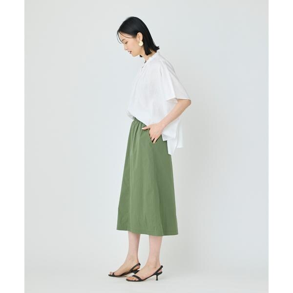 セブンアイディコンセプト（7ID concept）/《大きいサイズ》ポンチョ風バンドカラーブラウス