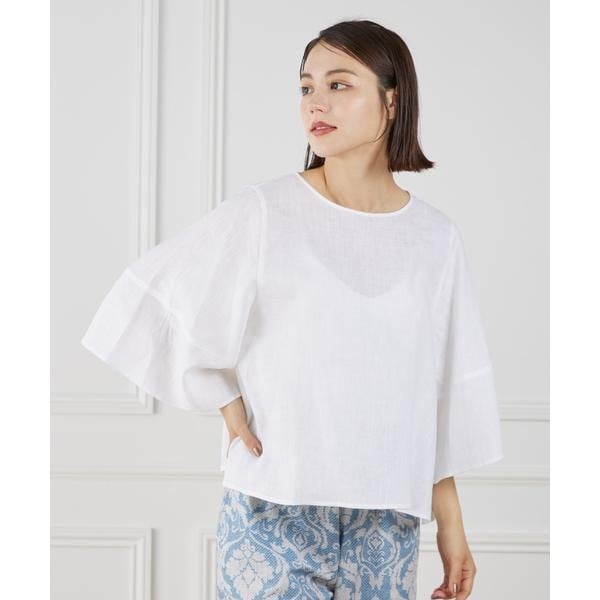 セブンアイディコンセプト（7ID concept）/《大きいサイズ》ボリュームスリーブプルオーバー